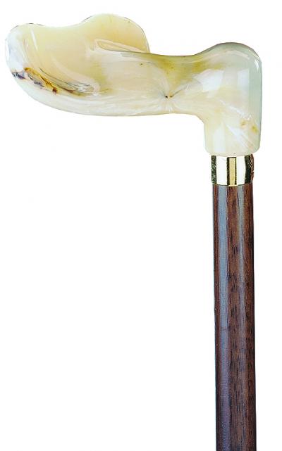 FISCHER-STOCK MARMORIERT, LINKS 