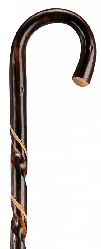 KASTANIE WANDERSTOCK "ZIEGENHAINER" DOPPELT GEDREHT 