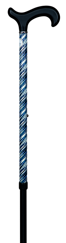 STYLE-DERBY KARO BLAU/SCHWARZ STABIL 